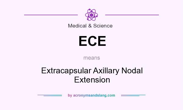 What does ECE mean? It stands for Extracapsular Axillary Nodal Extension