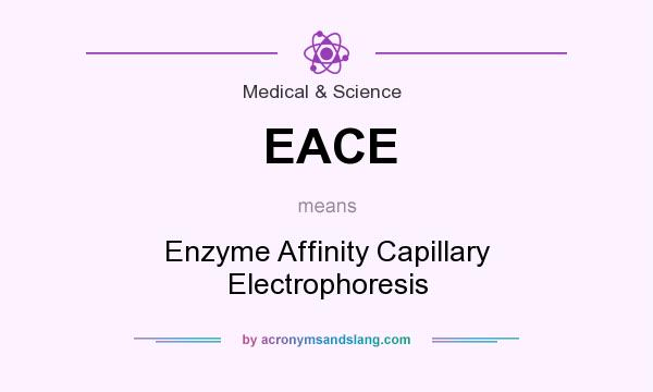 What does EACE mean? It stands for Enzyme Affinity Capillary Electrophoresis