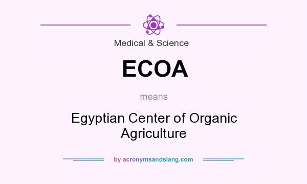 What does ECOA mean? It stands for Egyptian Center of Organic Agriculture