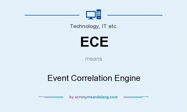 What does ECE mean? It stands for Event Correlation Engine