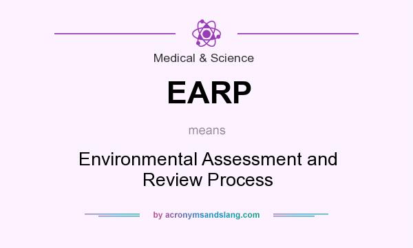 What does EARP mean? It stands for Environmental Assessment and Review Process