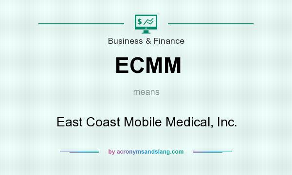 What does ECMM mean? It stands for East Coast Mobile Medical, Inc.