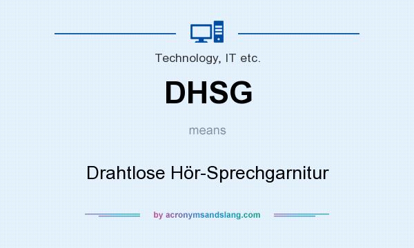 What does DHSG mean? It stands for Drahtlose Hör-Sprechgarnitur