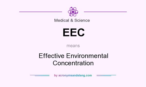 What does EEC mean? It stands for Effective Environmental Concentration