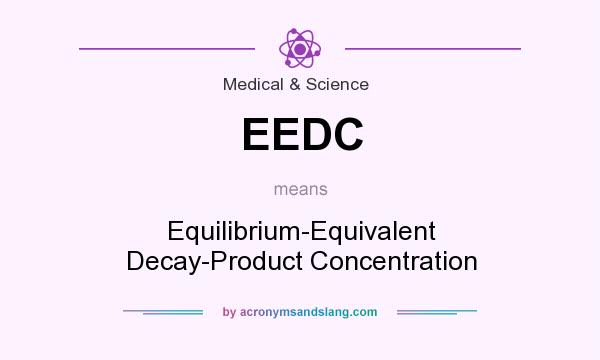 What does EEDC mean? It stands for Equilibrium-Equivalent Decay-Product Concentration