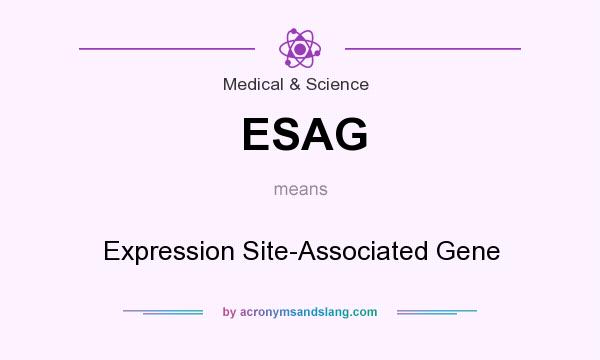 What does ESAG mean? It stands for Expression Site-Associated Gene