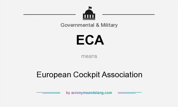 What does ECA mean? It stands for European Cockpit Association