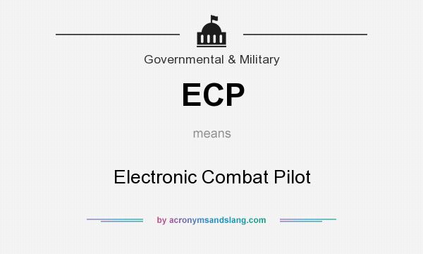 What does ECP mean? It stands for Electronic Combat Pilot