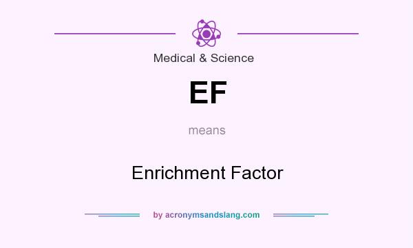 What does EF mean? It stands for Enrichment Factor