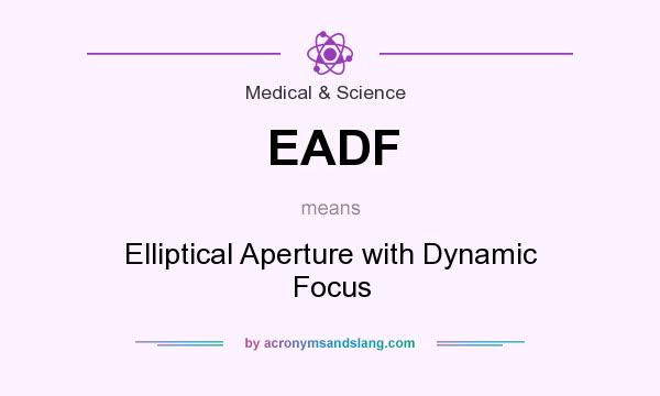 What does EADF mean? It stands for Elliptical Aperture with Dynamic Focus