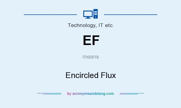What does EF mean? It stands for Encircled Flux