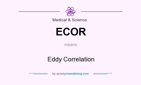 What does ECOR mean? It stands for Eddy Correlation