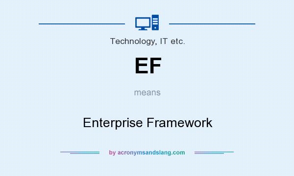 What does EF mean? It stands for Enterprise Framework