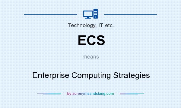 What does ECS mean? It stands for Enterprise Computing Strategies
