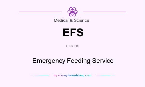 What does EFS mean? It stands for Emergency Feeding Service