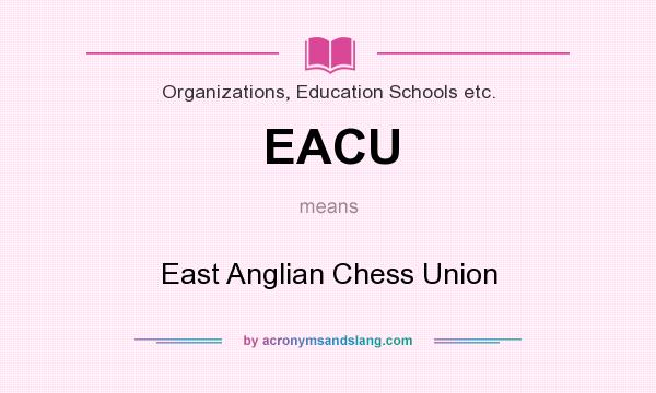 What does EACU mean? It stands for East Anglian Chess Union