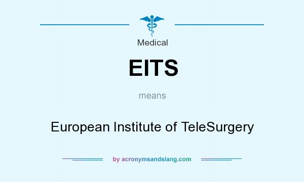 What does EITS mean? It stands for European Institute of TeleSurgery