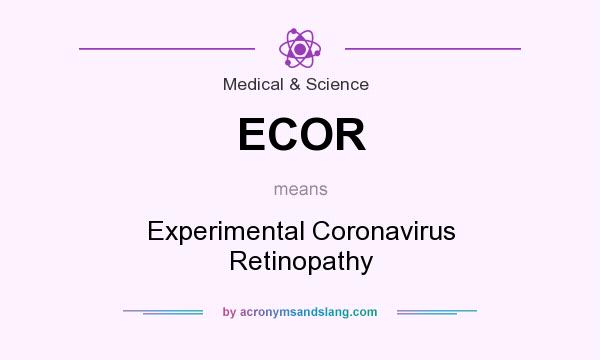 What does ECOR mean? It stands for Experimental Coronavirus Retinopathy