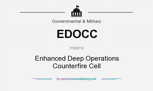 What does EDOCC mean? It stands for Enhanced Deep Operations Counterfire Cell
