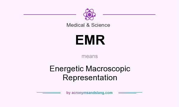 What does EMR mean? It stands for Energetic Macroscopic Representation