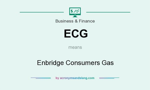 What does ECG mean? It stands for Enbridge Consumers Gas
