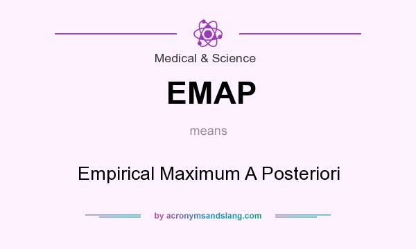 What does EMAP mean? It stands for Empirical Maximum A Posteriori