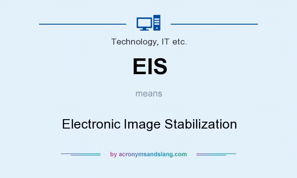 What does EIS mean? It stands for Electronic Image Stabilization
