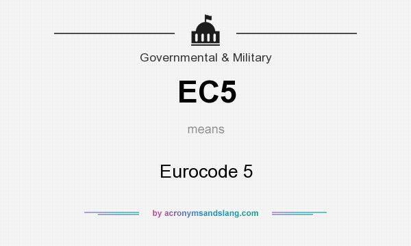 What does EC5 mean? It stands for Eurocode 5