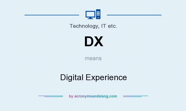 What does DX mean? It stands for Digital Experience
