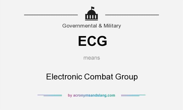 What does ECG mean? It stands for Electronic Combat Group