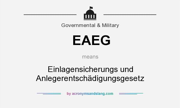 What does EAEG mean? It stands for Einlagensicherungs und Anlegerentschädigungsgesetz