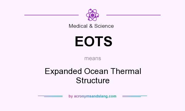 What does EOTS mean? It stands for Expanded Ocean Thermal Structure