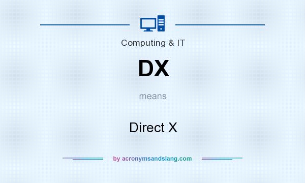 What does DX mean? It stands for Direct X