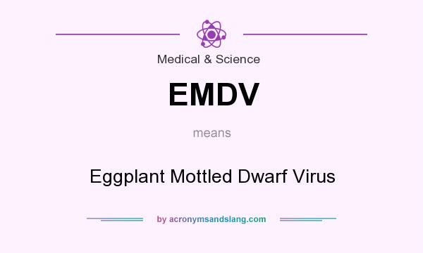 What does EMDV mean? It stands for Eggplant Mottled Dwarf Virus