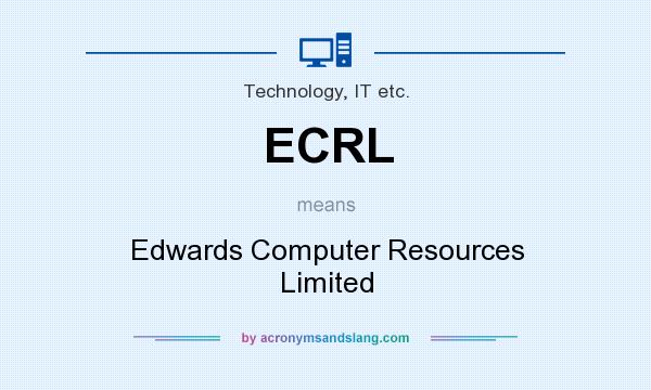 What does ECRL mean? It stands for Edwards Computer Resources Limited