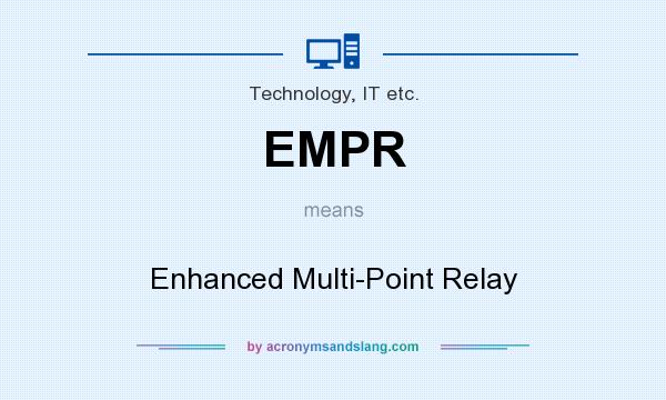 What does EMPR mean? It stands for Enhanced Multi-Point Relay