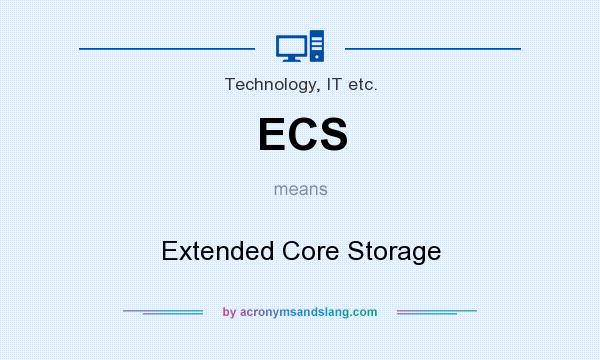 What does ECS mean? It stands for Extended Core Storage