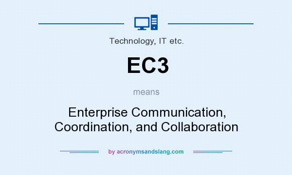 What does EC3 mean? It stands for Enterprise Communication, Coordination, and Collaboration