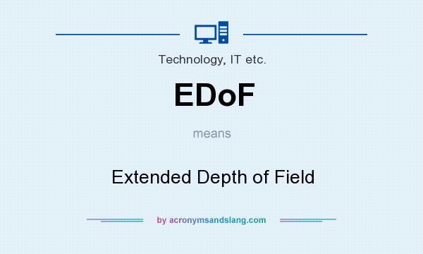 What does EDoF mean? It stands for Extended Depth of Field