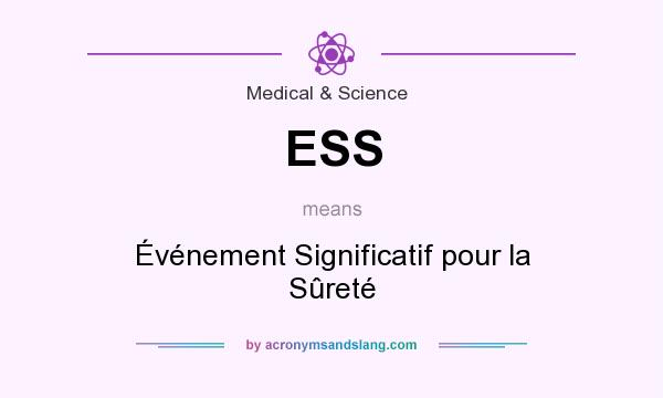 What does ESS mean? It stands for Événement Significatif pour la Sûreté
