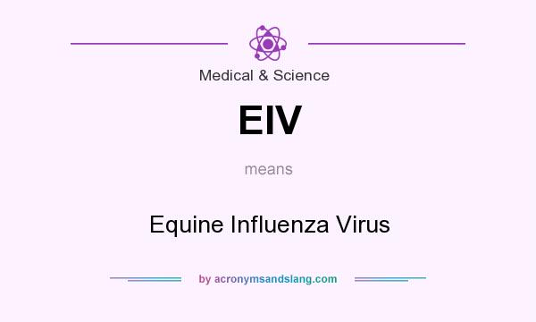 What does EIV mean? It stands for Equine Influenza Virus