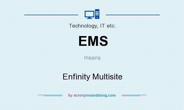 What does EMS mean? It stands for Enfinity Multisite