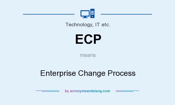 What does ECP mean? It stands for Enterprise Change Process