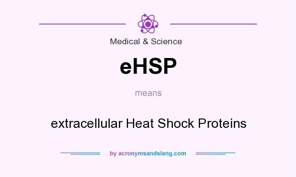 What does eHSP mean? It stands for extracellular Heat Shock Proteins