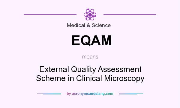 What does EQAM mean? It stands for External Quality Assessment Scheme in Clinical Microscopy