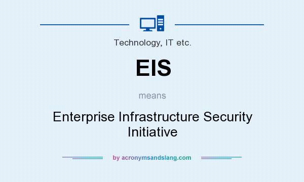What does EIS mean? It stands for Enterprise Infrastructure Security Initiative