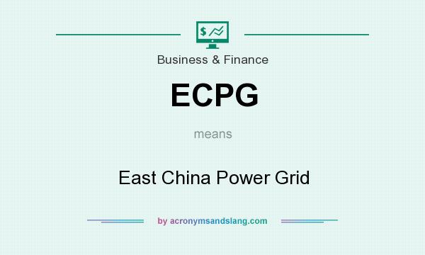 What does ECPG mean? It stands for East China Power Grid
