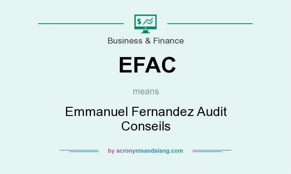 What does EFAC mean? It stands for Emmanuel Fernandez Audit Conseils
