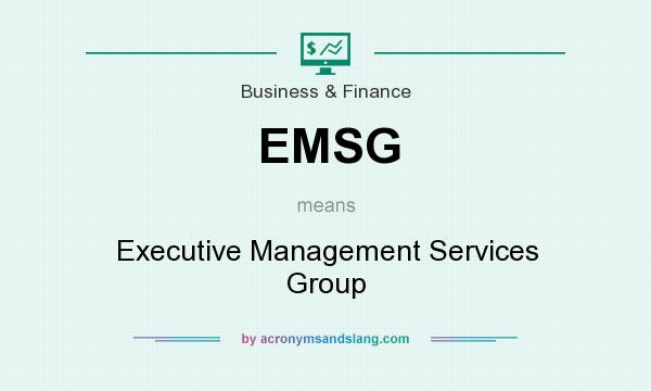 What does EMSG mean? It stands for Executive Management Services Group