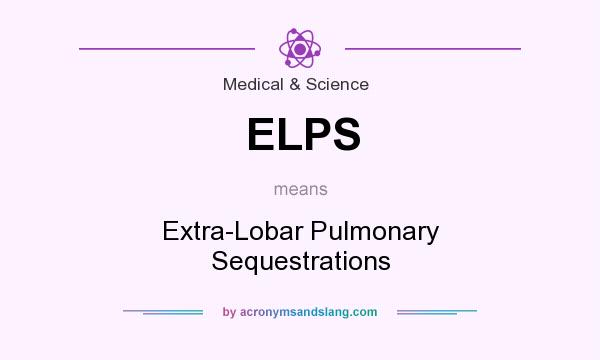 What does ELPS mean? It stands for Extra-Lobar Pulmonary Sequestrations